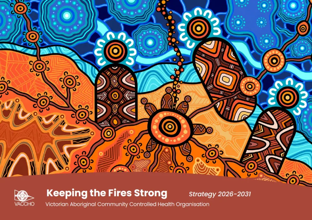 Front cover of VACCHO's strategy - Keeping the Fires Strong